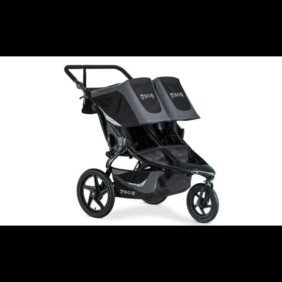 BOB Gear Revolution Flex 3.0 Duallie double jogging stroller in Graphite Black