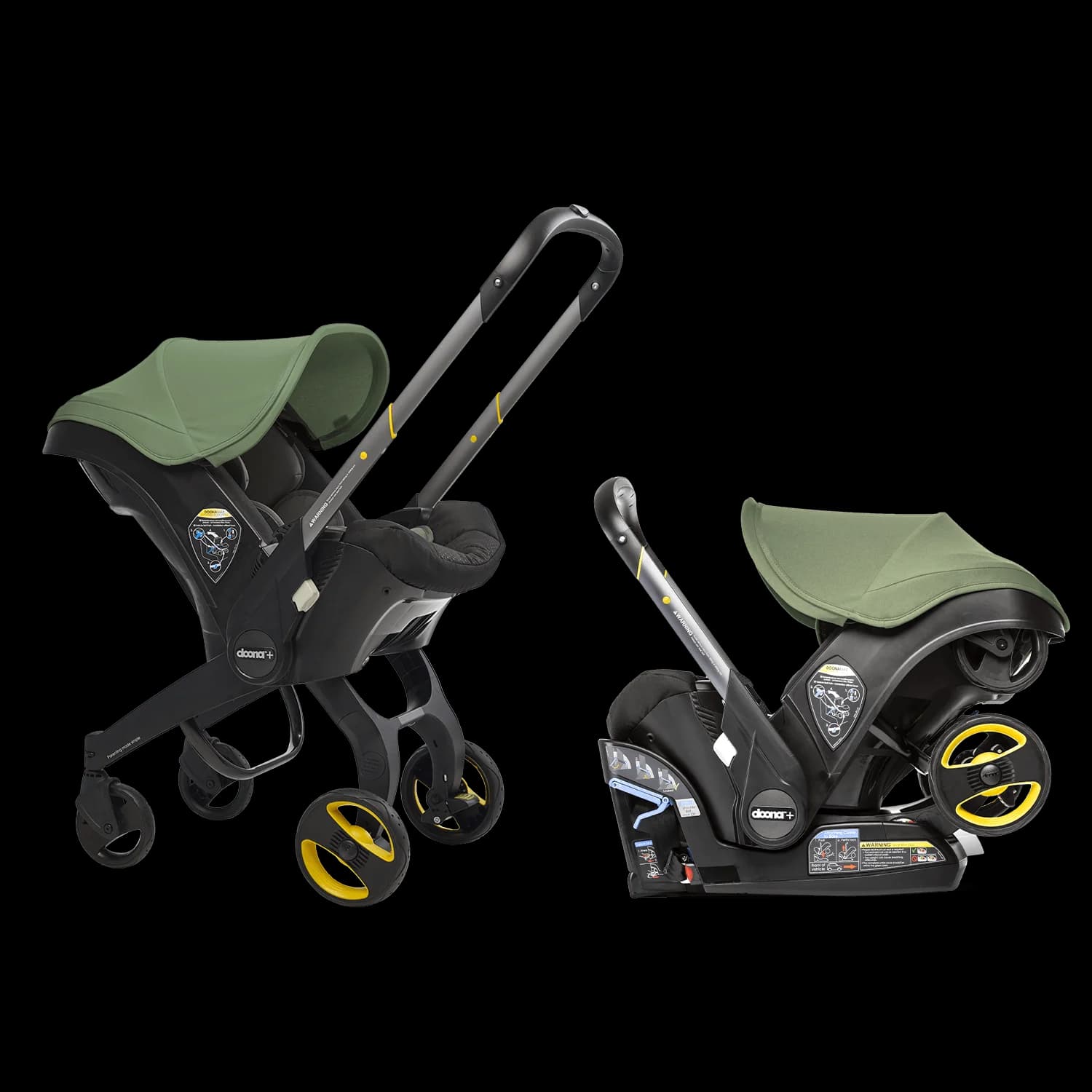 Doona + infant car seat stroller in desert green