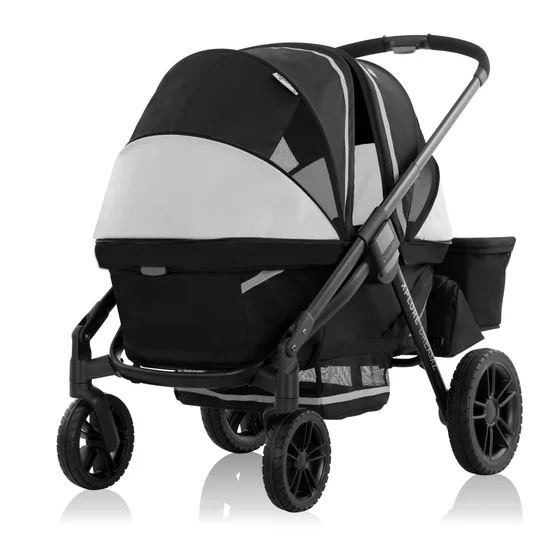 Evenflo Pivot Xplore Dreamz stroller wagon in Jetsetter Black