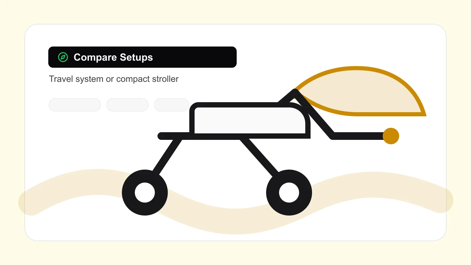 Stroller comparison framework with measured family-use constraints